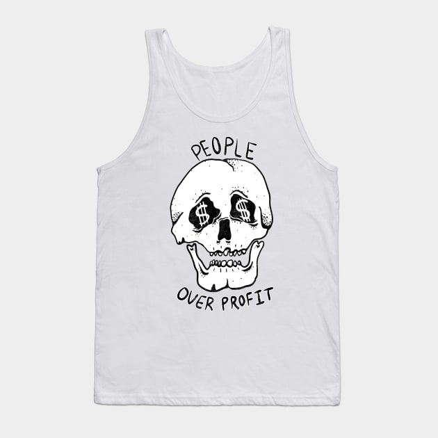 PEOPLE OVER PROFIT Tank Top by TriciaRobinsonIllustration